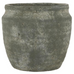 Clay Athens Grooved Pot - Green Washed 15cm | Annie Mo's