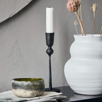 Black Trivo Candle Stick 18cm 4