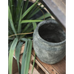 Clay Athens Grooved Pot - Green Washed 15cm