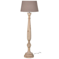 Wooden Floor Lamp with Shade