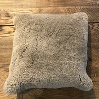 Super Soft Taupe Sheepskin Cushion Cover 45x45cm